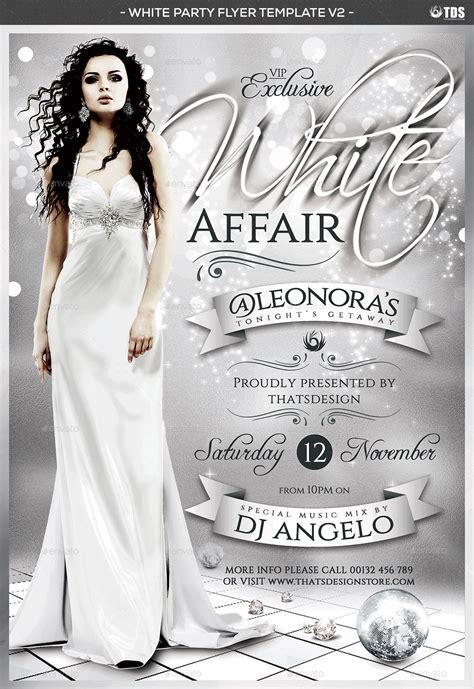 White Party Flyer Template V2 by lou606 | GraphicRiver